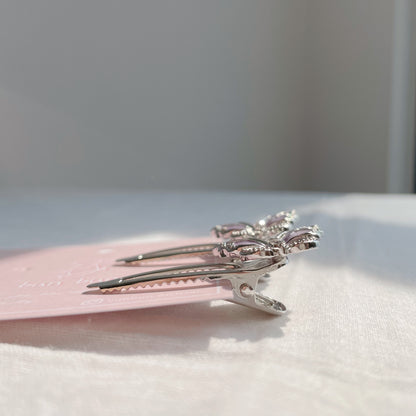 Metallic Monarch Hair Pins