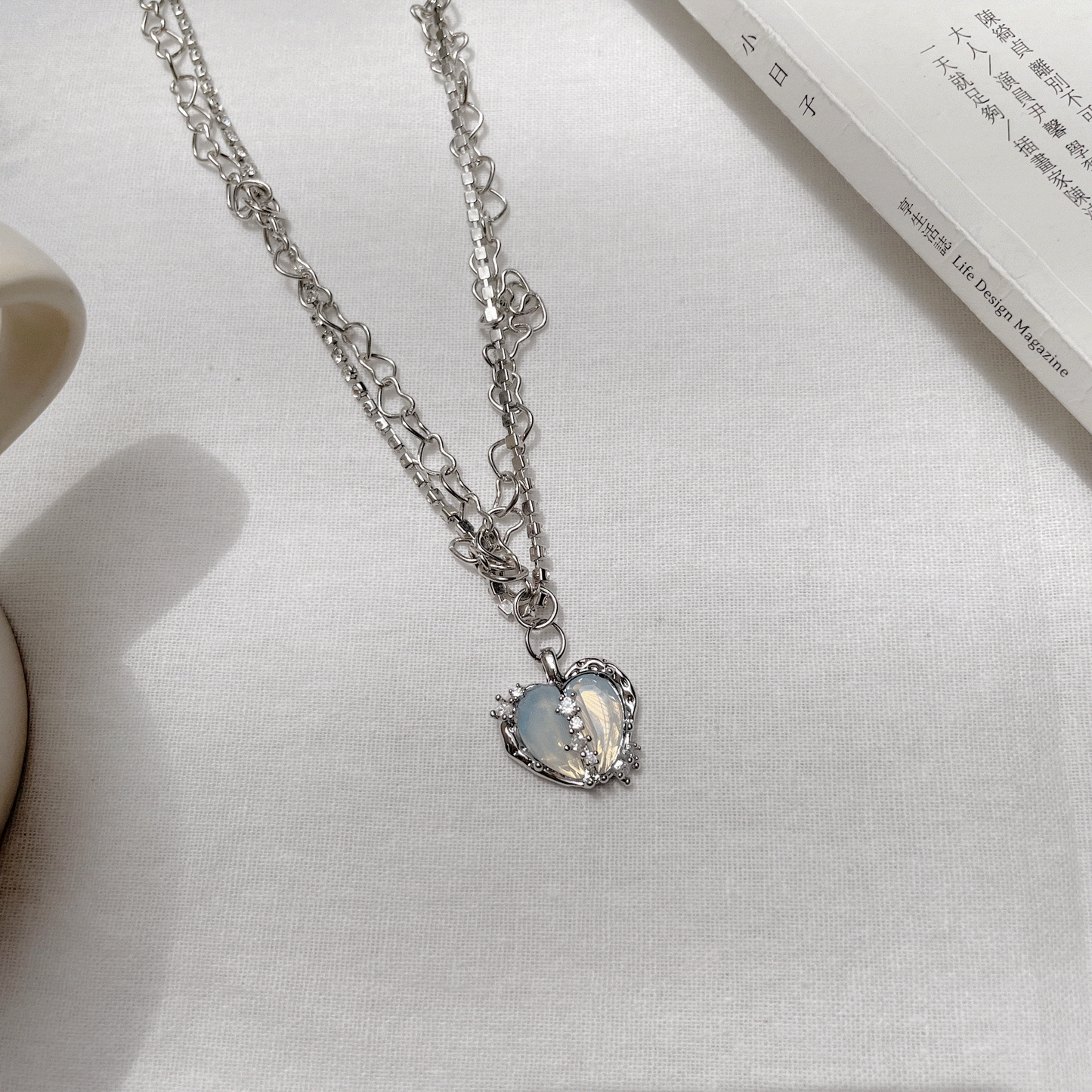 Lizz- Icy Heart Necklace