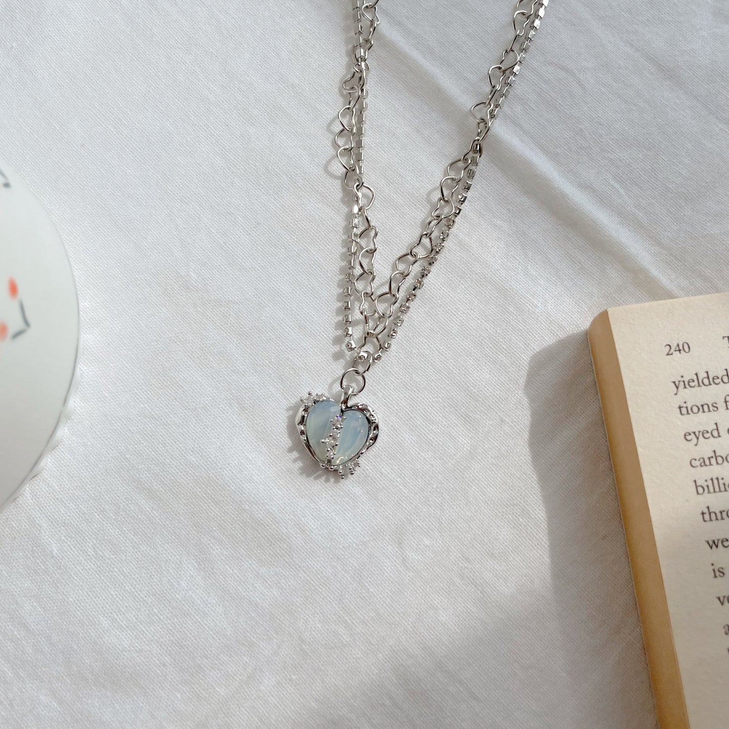 Lizz- Icy Heart Necklace