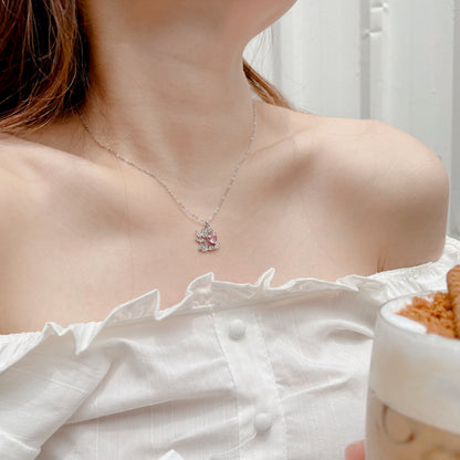 To-get-her- Pink Laurel Necklace
